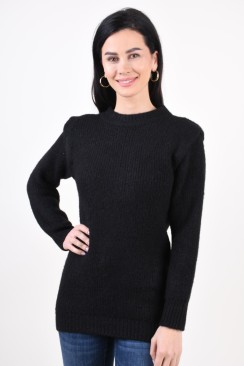 Pulover Dama Vero Moda Daisy Shoulder Long Black